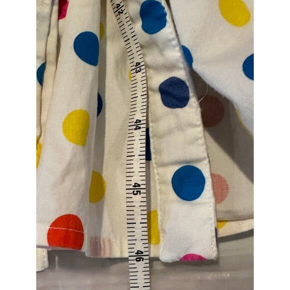 Color Me Courtney Long Short Sleeve Dress White w/polkadots Size 4 - Picture 8 of 11